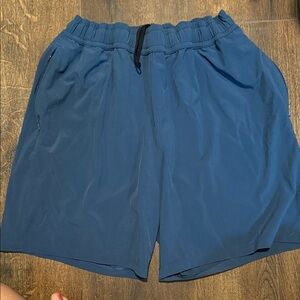 Beyond Yoga Men's Deep Blue Athletic Shorts
